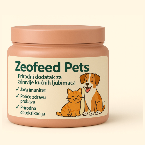 Zeofeed Pets 250 g - mineralni dodatak ishrani životinja - na bazi zeolita - za kućne ljubimce (pse i mačke)